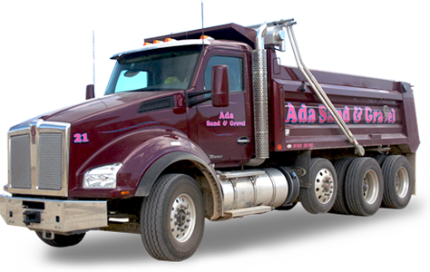 Maroon Ada Sand & Gravel DumpTruck