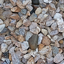 1-1/2 Inch Fractured Drain Rock